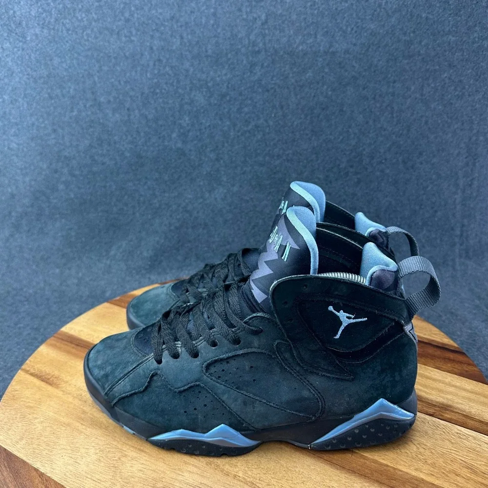 Jordan Air Jordan 7 Retro Chambray 2023 Black Gray CU9307-004 Mens Sneakers Sz 8